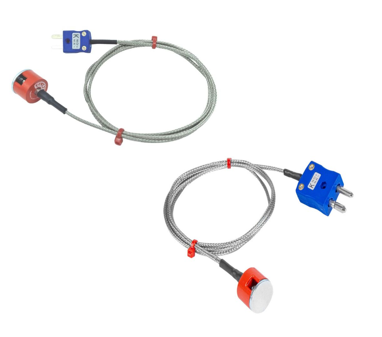 Termocoppia magnetica a pulsante di trazione da 1,9 kg, cavo isolato in PFA con treccia in acciaio inossidabile