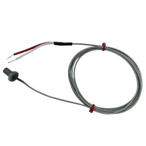 Termocoppia a bullone, cavo intrecciato in acciaio inox in fibra di vetro - JIS tipo K - Passo filettatura M8x1mm - Dimensione bullone 13mm